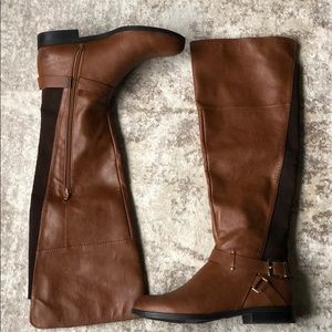 Bar III Over the knee tan boots
